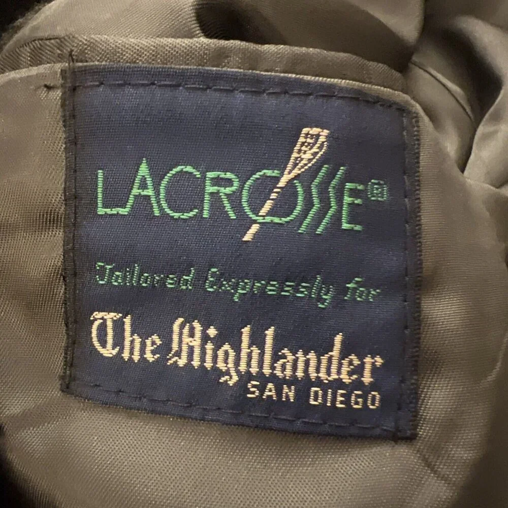 Lacrosse Highlander Mens USA Made Vintage 100% Camel Hair Blazer Sportscoat 44R - Picture 7 of 10